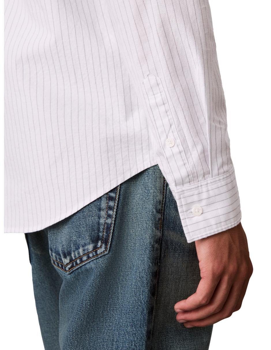 Camisa business casual oxford shirts manga larga para hombre 3