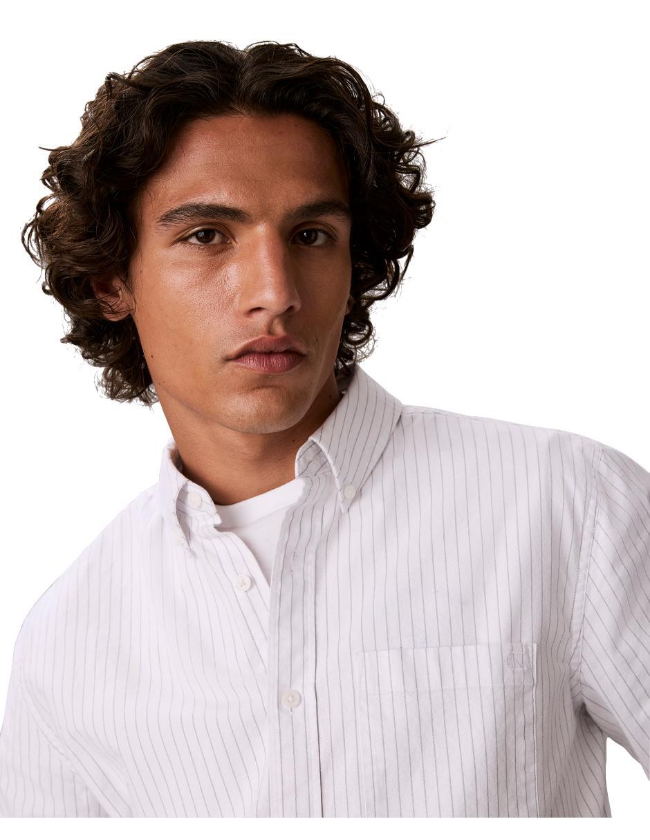 Camisa business casual oxford shirts manga larga para hombre 2