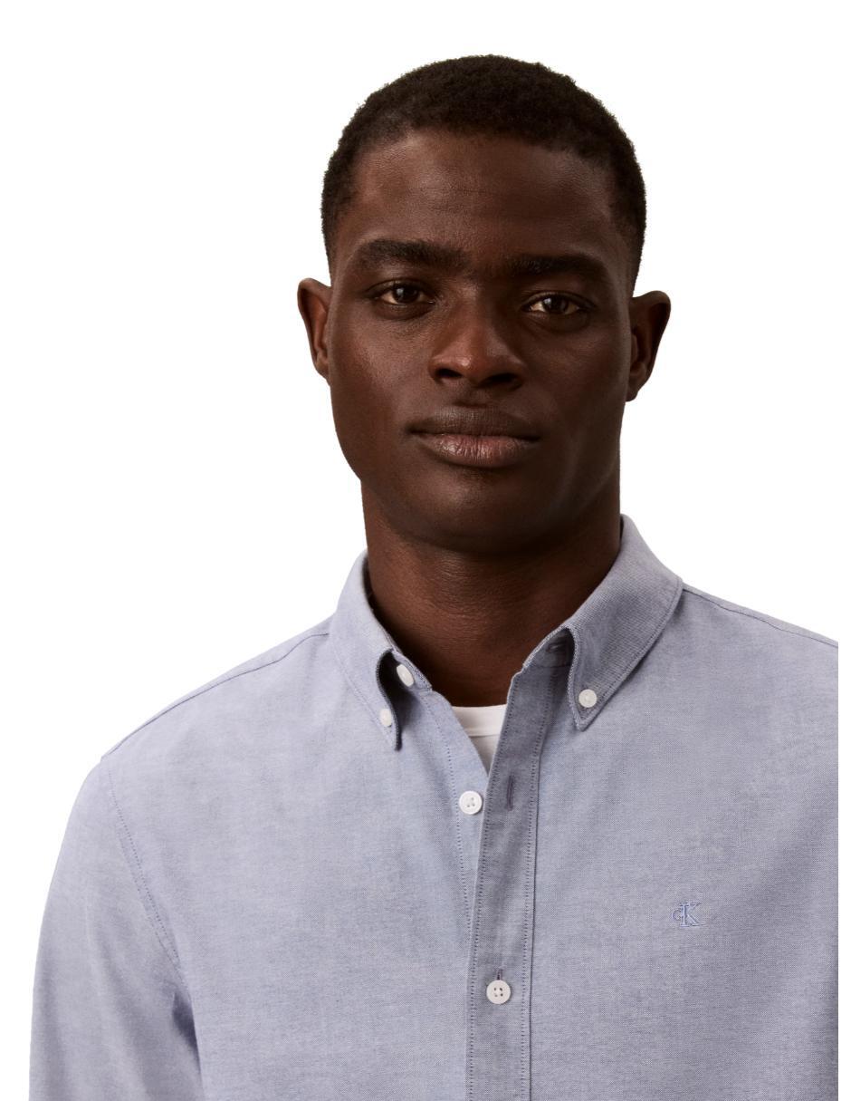 Camisa business casual oxford shirts manga larga para hombre 2