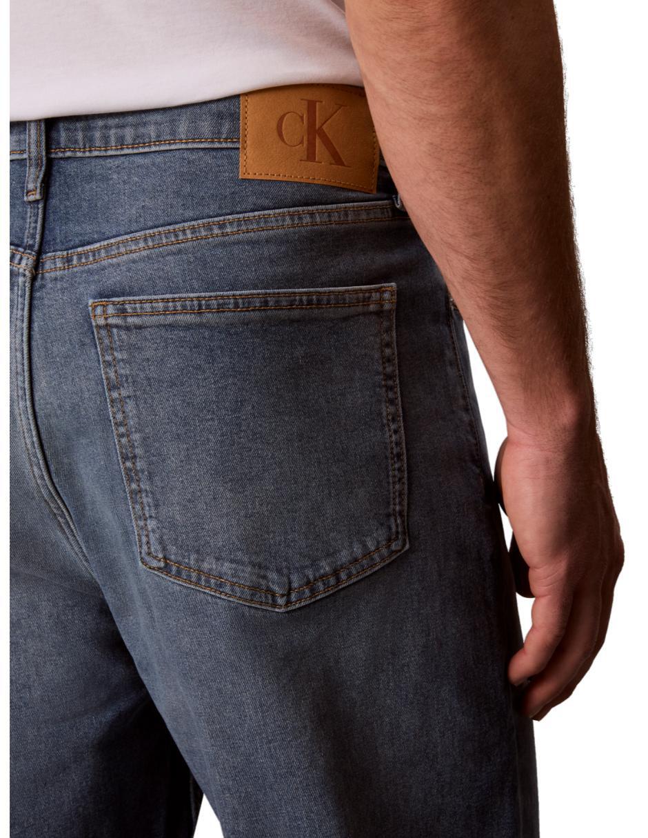 Jeans relaxed straight deslavado para hombre 2