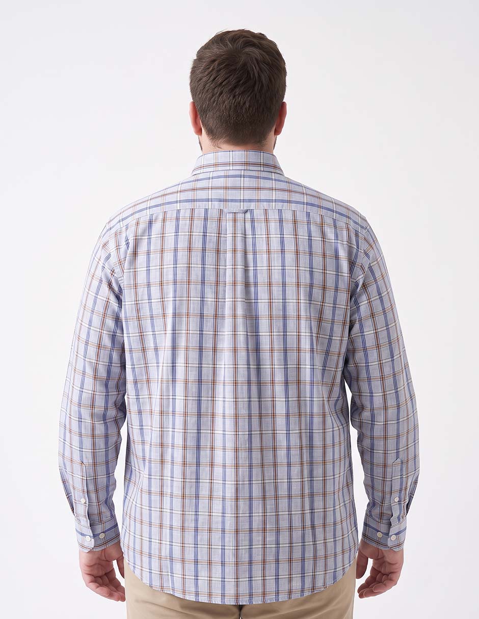 Camisa casual de algodón manga larga para hombre 2