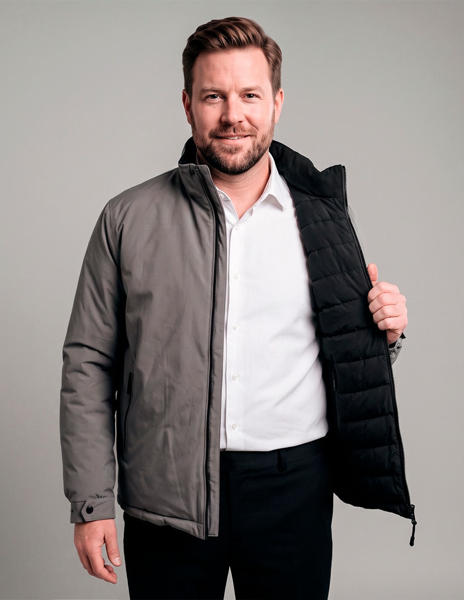 Chamarra casual reversible para hombre 2
