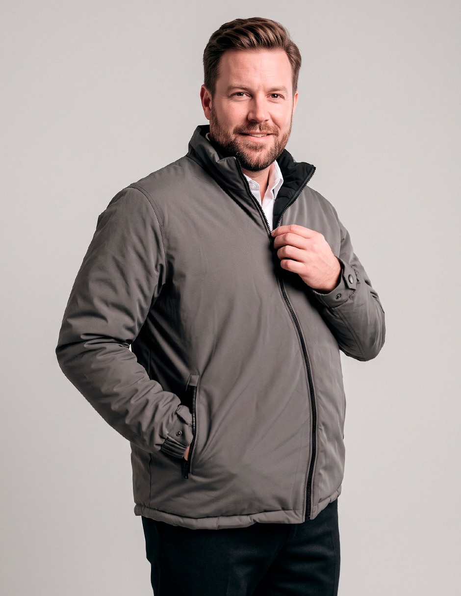 Chamarra casual reversible para hombre 4