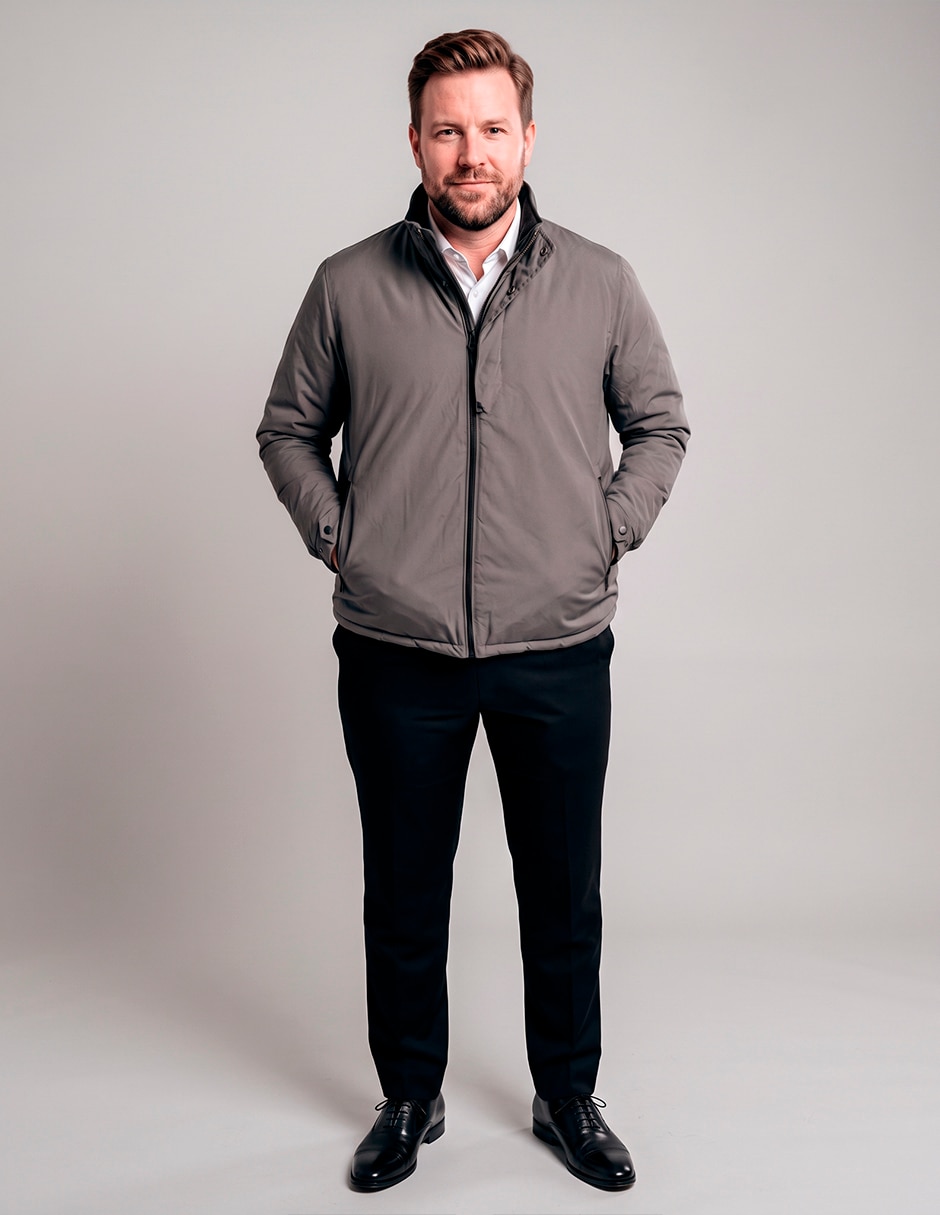 Chamarra casual reversible para hombre 5
