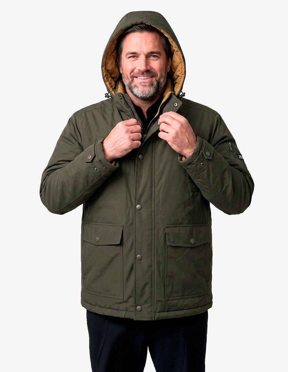 Chamarra parka reversible para hombre 4