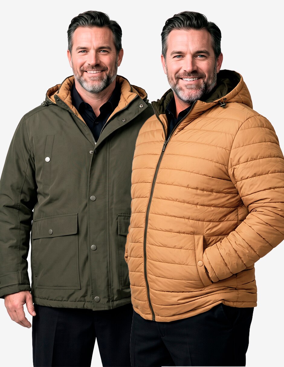 Chamarra parka reversible para hombre 5