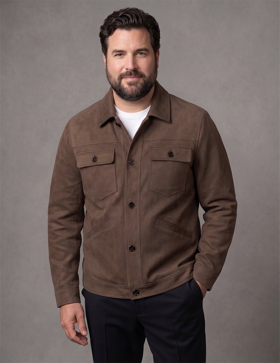 Chamarra casual con bolsillos para hombre