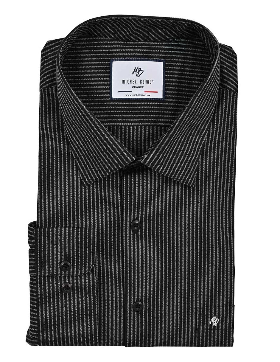 Camisa casual manga larga para hombre 5