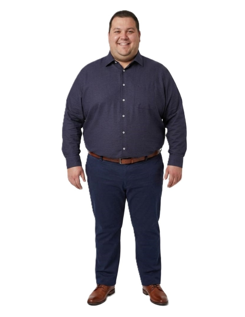 Camisa casual manga larga para hombre 2